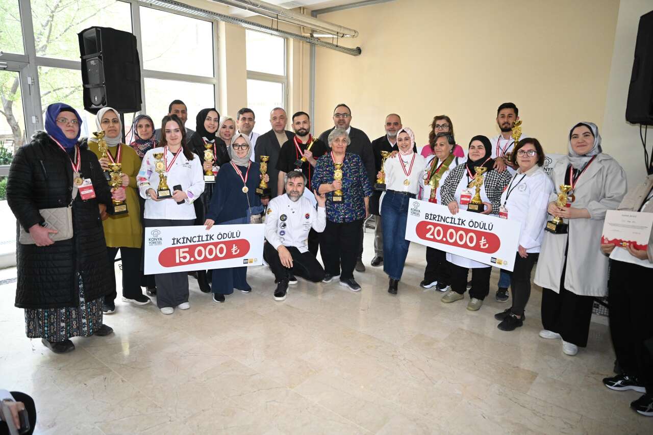 Konya’da elinin lezzetine güvenenler yarıştı 6